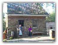 A replica of a typical tenant farmer's house