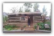 An original cabin from the first settlement in Salt Lake City