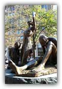 Downtown Boston's Irish Famine Memorial remembers those who died in the Great Hunger