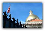 Boston's gold-domed statehouse