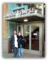 Jen and Neda explore the Labor Temple in Seattl