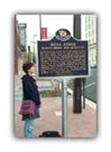  Jennifer marks the spot where Rosa Parks was arrested in 1955