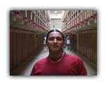 Nick inside the jail on Alcatraz