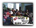 Greenaction's Ward Valley protests brought support from the Rev. Jesse Jackson and singer Bonnie Raitt