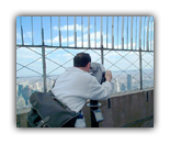 Oh, goodness! Stephen's on look out for the Adirondacks from the heights of the Empire State Building